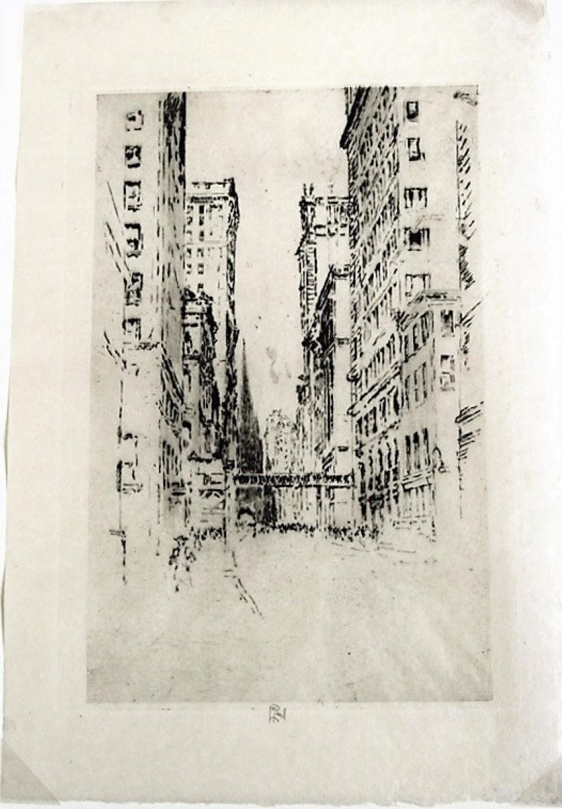 Wall Street - Print by Joseph Pennell
