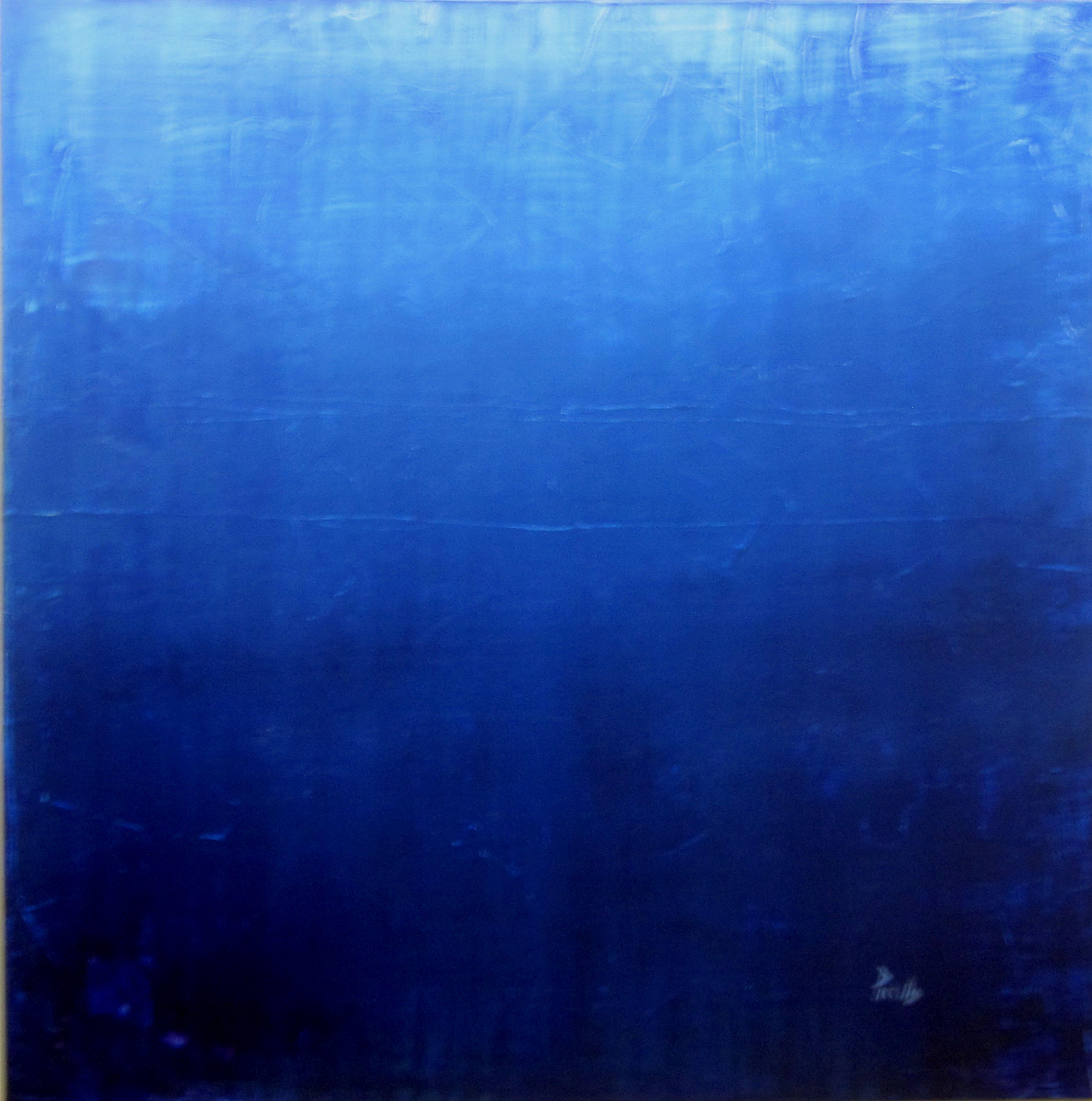Joseph Piccillo Abstract Painting - Blue #2 Mediterranean, Painting, Acrylic on Canvas