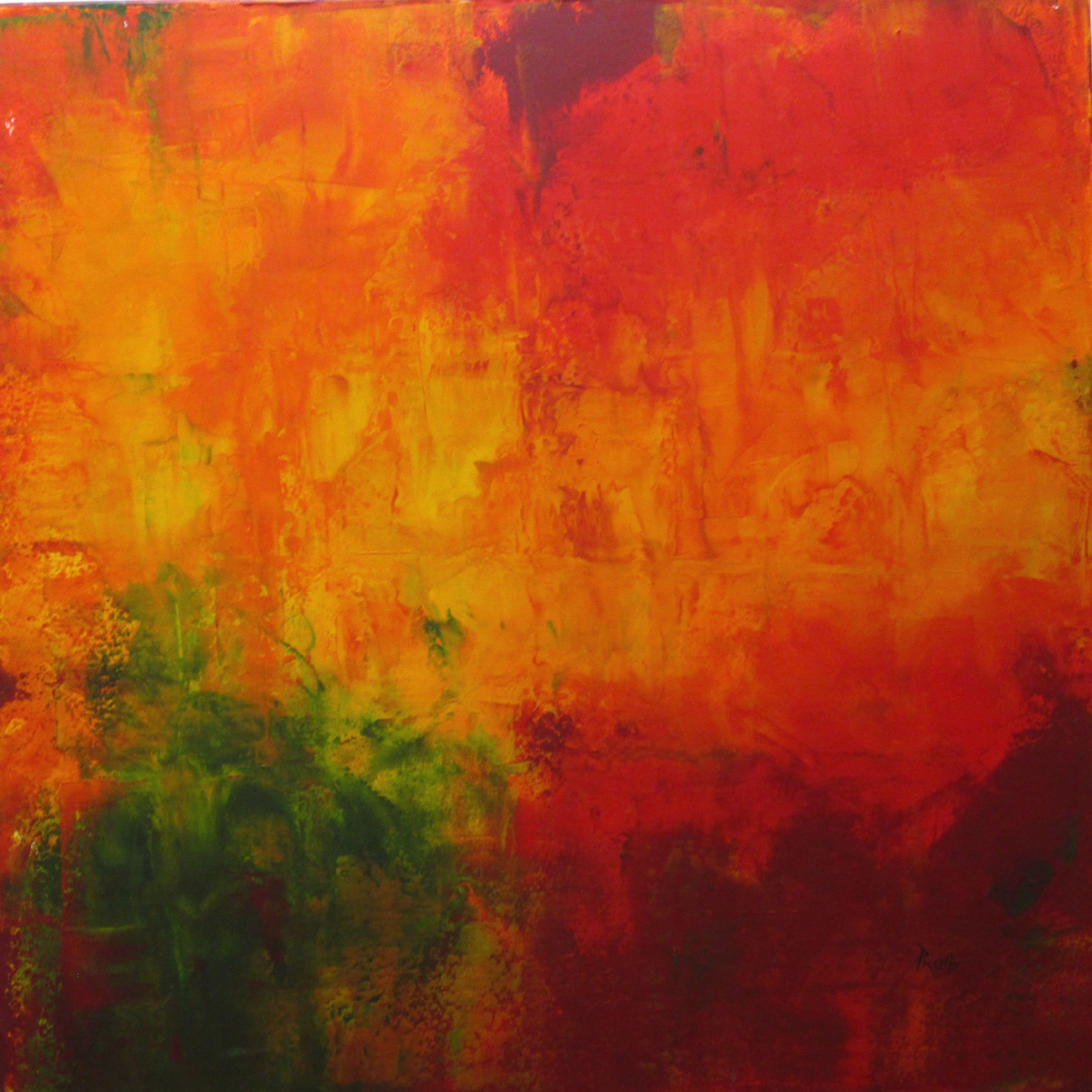 Joseph Piccillo Abstract Painting - Genesis #1, Painting, Acrylic on Canvas