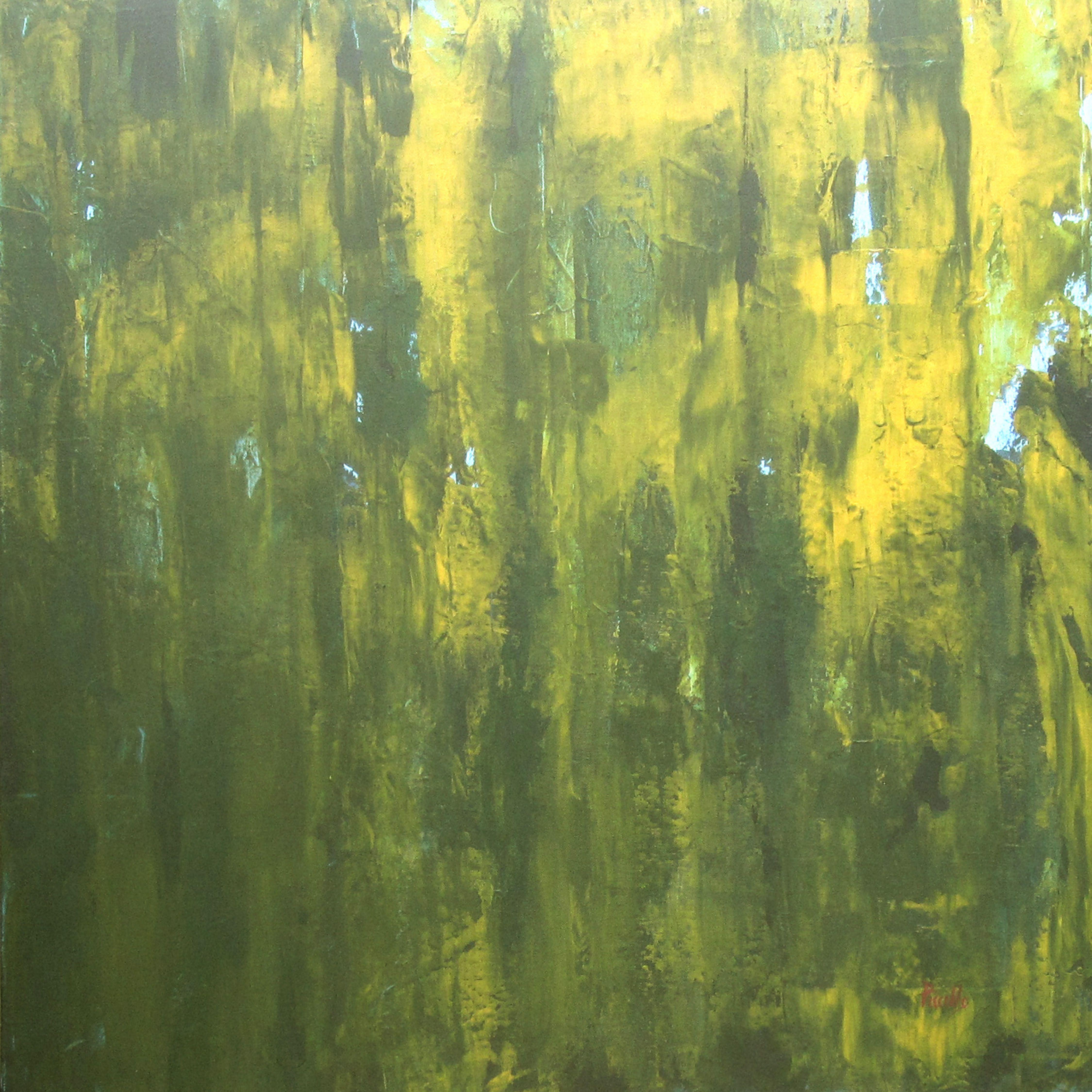 Joseph Piccillo Abstract Painting - In the Mangroves, Painting, Acrylic on Canvas