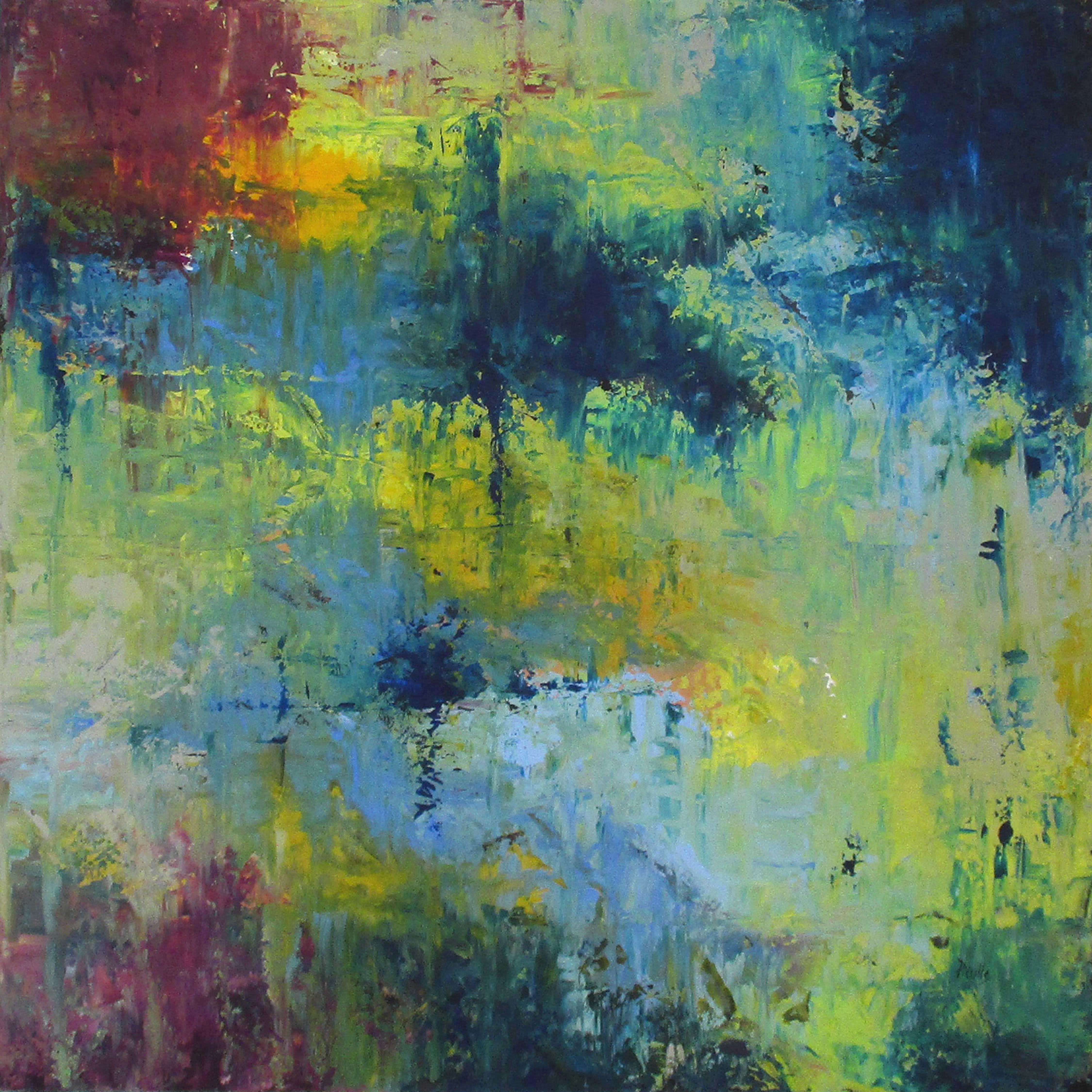 L'Acqua Blu #2, Pittura, Acrilico su tela - Painting di Joseph Piccillo