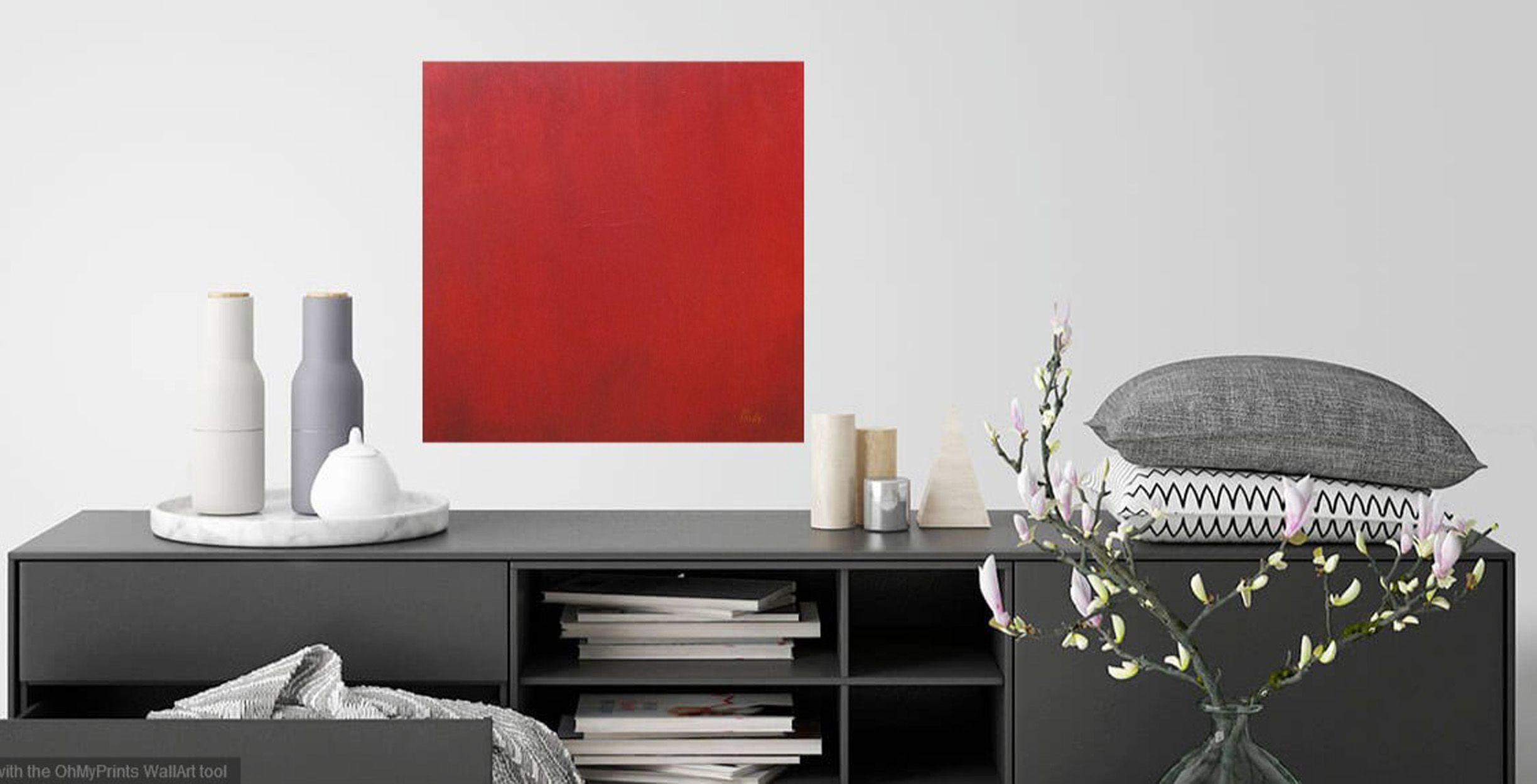 Red #1, Painting, Acrylic on Canvas 2
