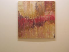 Ohne Titel mit Rot, Gemälde, Acryl auf Leinwand