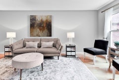 Wintermühle, Gemälde, Acryl auf Leinwand