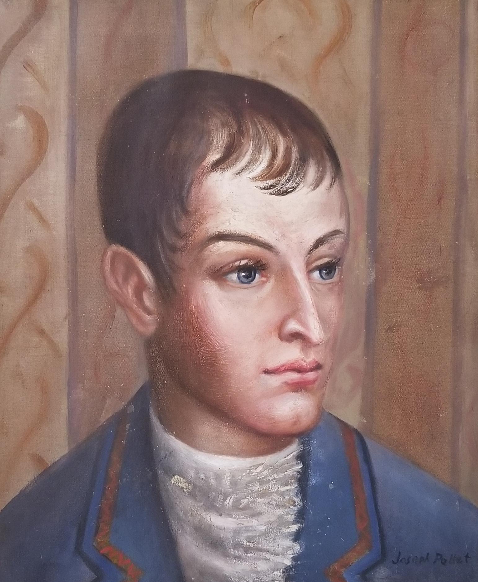 Joseph Pollet Figurative Painting – Porträt-Porträt