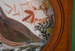 Abercrombie & Fitch Quail Hand-Painted by Joseph Q. Whipple Shadowbox