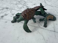 Joseph Quillan Patinated Bronze "Turtle Tots" Sculpture 39/200