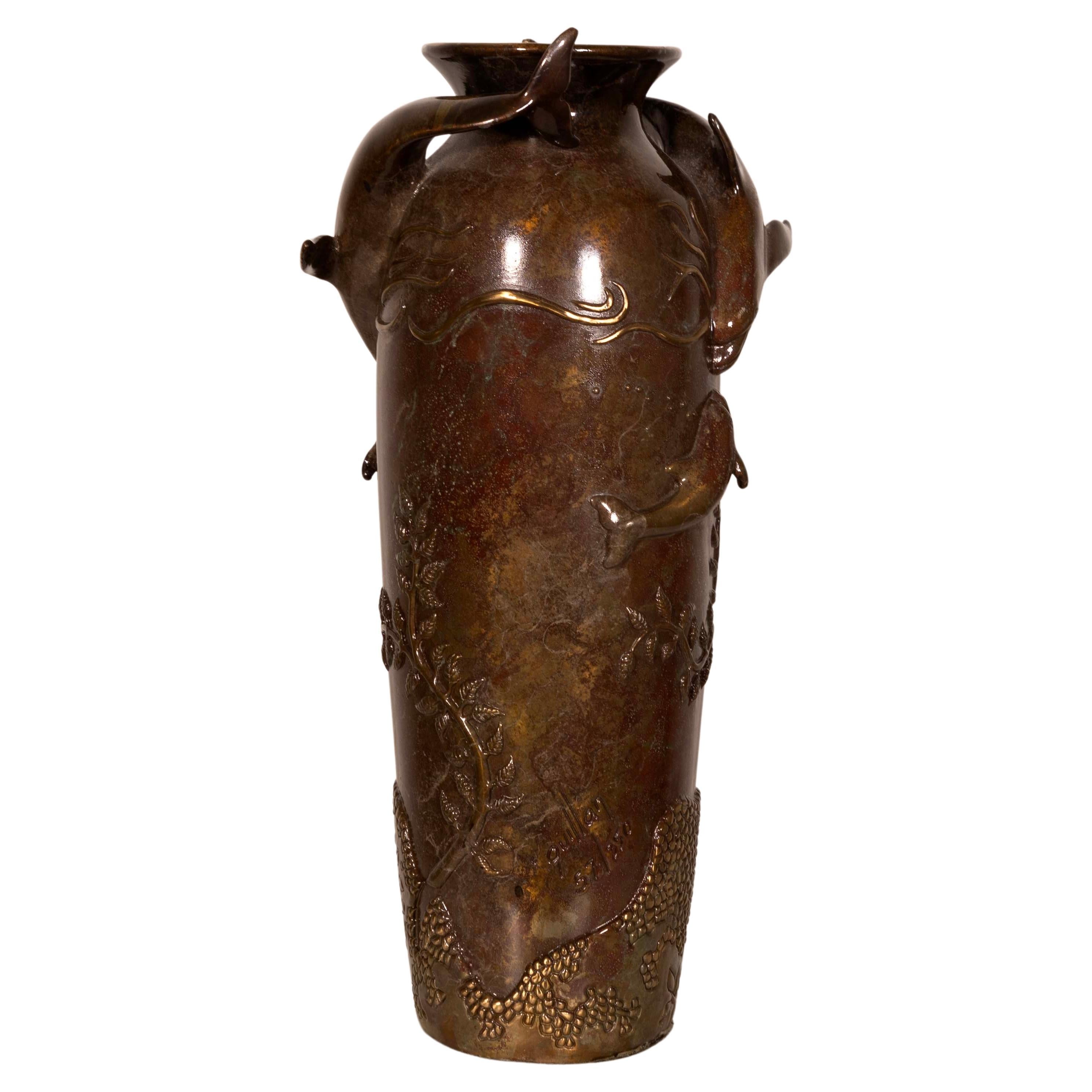 Joseph Quillian Mystic Encounter Sculpture en bronze de studio contemporaine signée