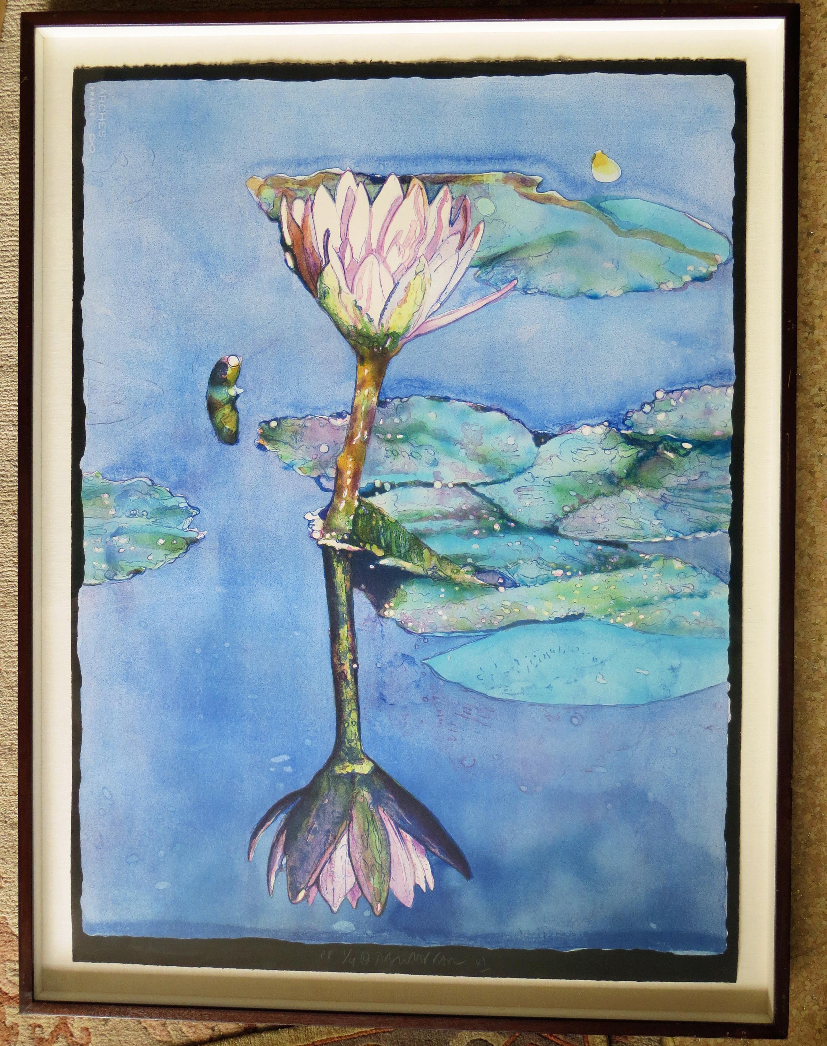 Evening Lily - Print by Joseph Raffael