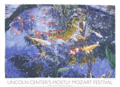 Joseph Raffael "Estanque con peces de colores" 2004- Serigrafía