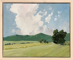 Midsummer (En Plein Air Landscape Painting of Country Mountains and Sky)