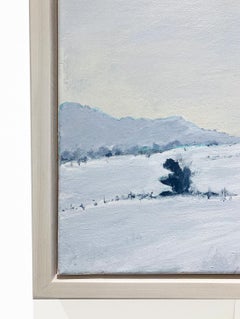 Straße nach Germantown (En Plein Air-Landschaftsmalerei einer verschneiten Winterlandschaft)