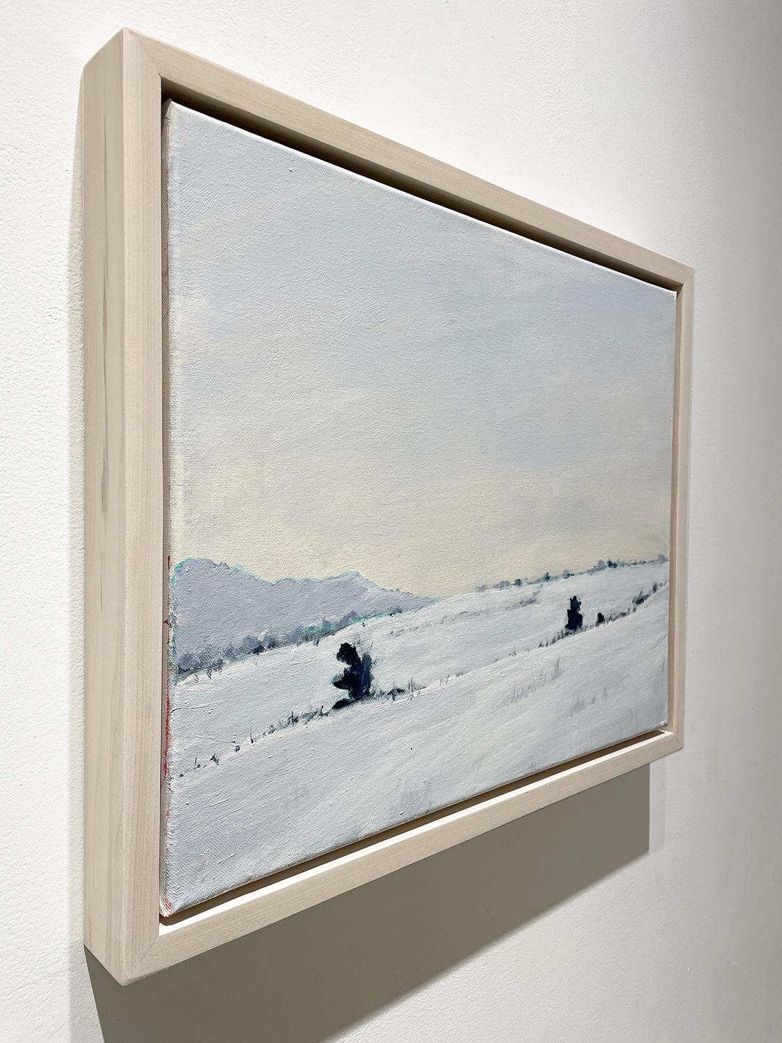 Road to Germantown (En Plein Air Landscape Painting of Snowy Winter Countryside) For Sale 1