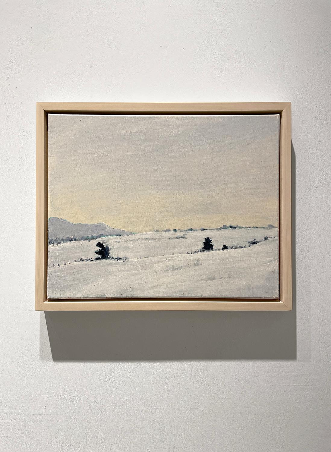 Road to Germantown (En Plein Air Landscape Painting of Snowy Winter Countryside) For Sale 2