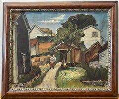 Joseph Raskin ""Daily Chores" Original-Ölgemälde, ca. 1930