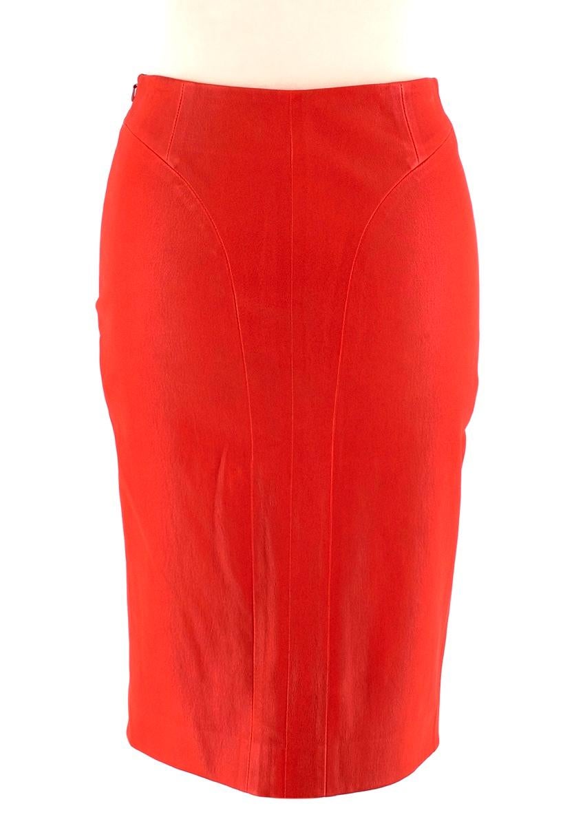 red pencil skirt