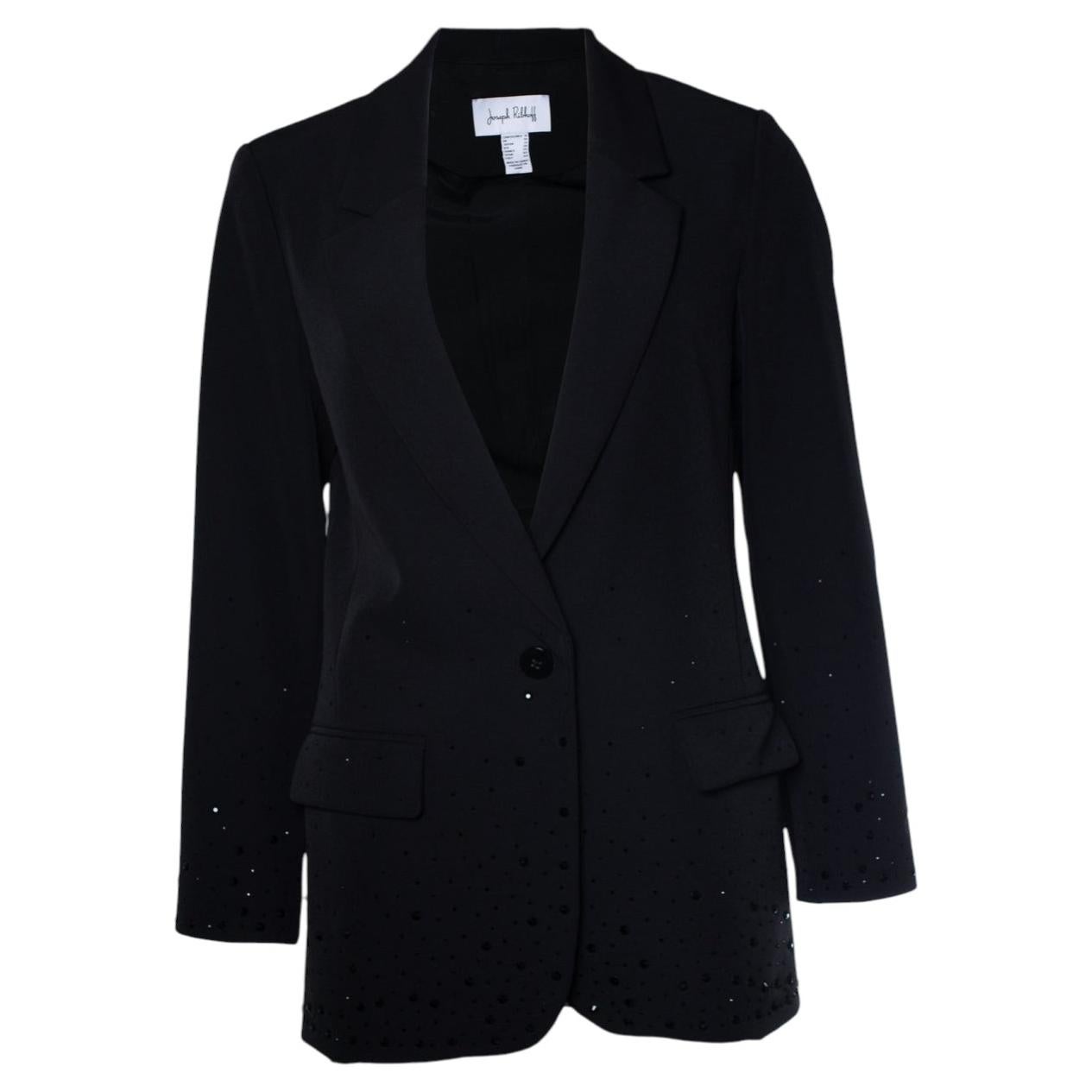 Joseph Ribkoff, black blazer with black strass