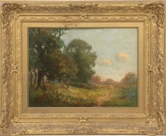 Vintage "Summer Landscape, " Joseph DeCamp, Boston Ten American Impressionists