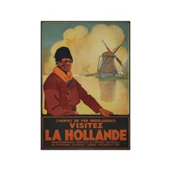 1920 original travel poster by Joseph Rovers for the Dutch railways