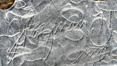 "Lips Pin, " Original Serigraph on Plexiglass with Metal Back by Joseph Rozman