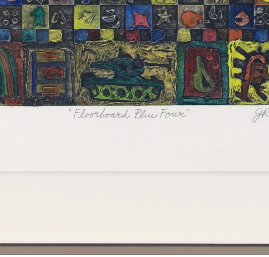 „Floorboard Plus Four“ Original-Collage, signiert von Joseph Rozman im Angebot 3