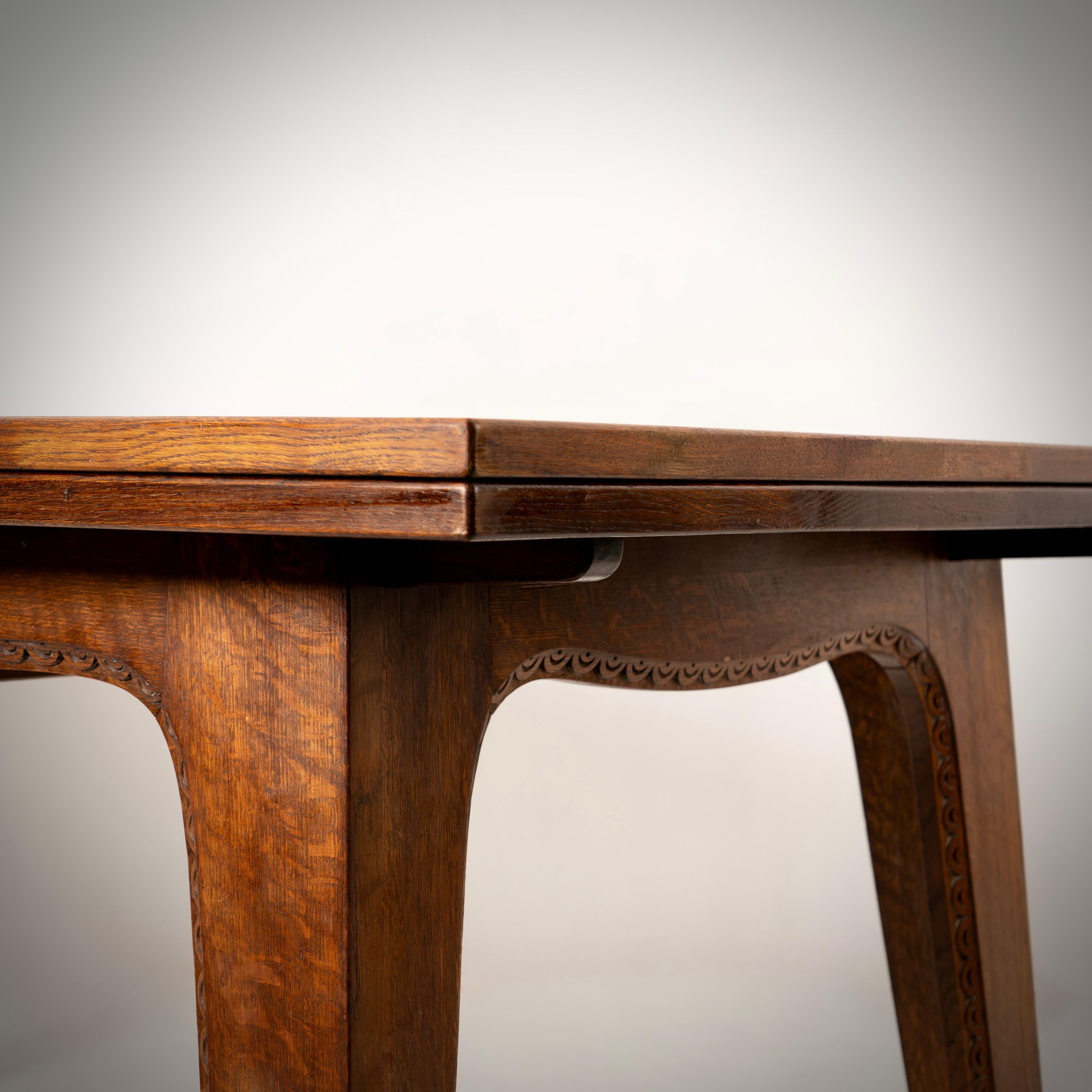 Mid-20th Century JOSEPH SAVINA (1901-1983) important dining table circa 1940 For Sale