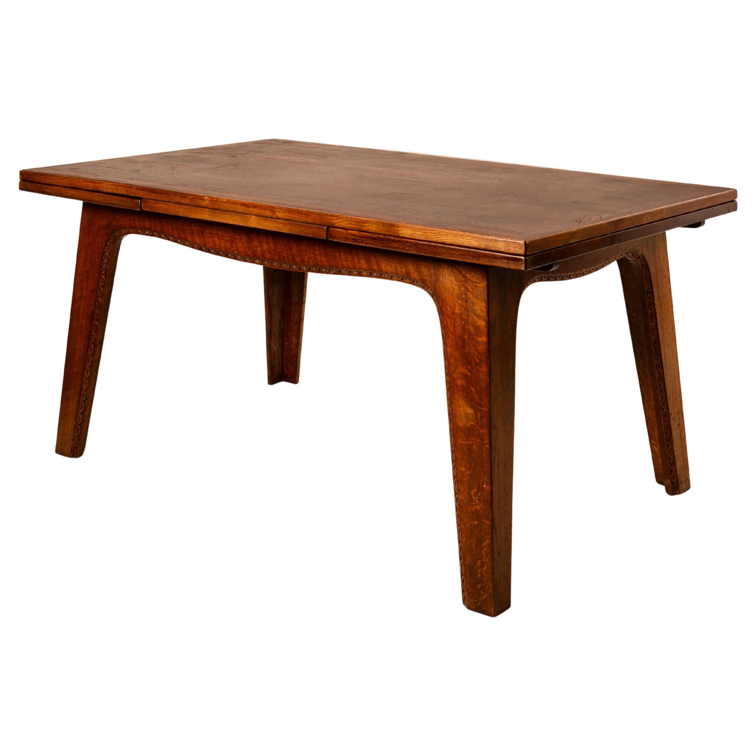 JOSEPH SAVINA (1901-1983) important dining table circa 1940 For Sale