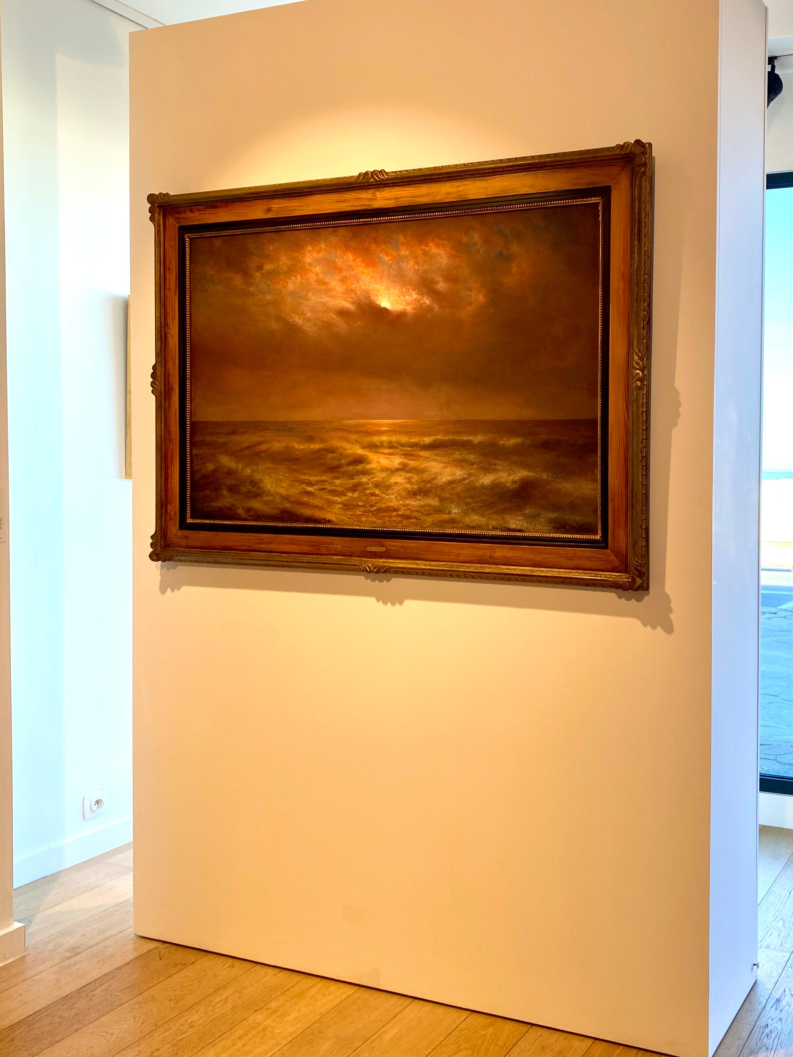Sunset at Sea by Joseph Schippers (1868 – Antwerp – 1950) signed and dated 1936 For Sale 10