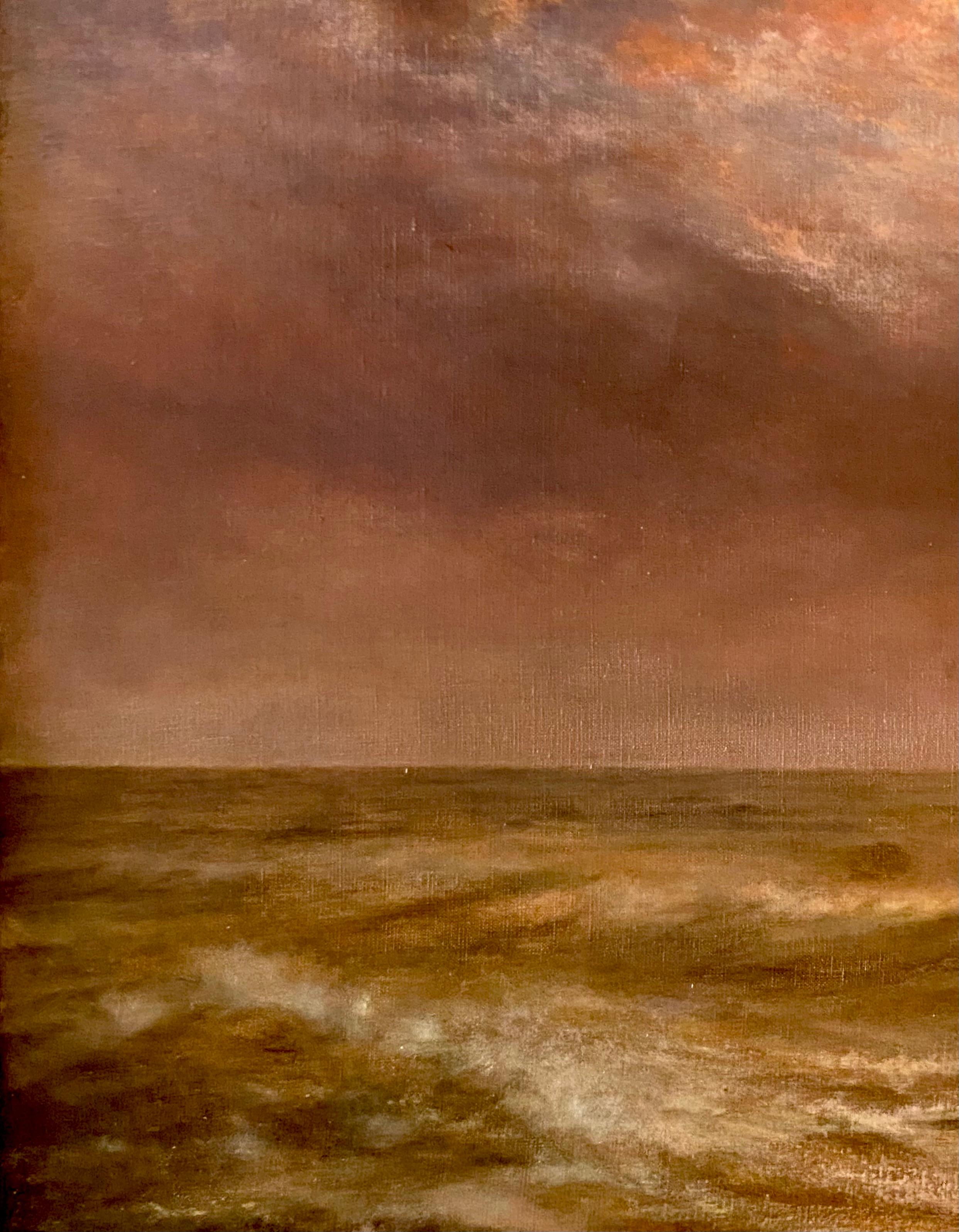 Sunset at Sea by Joseph Schippers (1868 – Antwerp – 1950) signed and dated 1936 For Sale 1