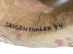 Joseph Seigenthaler Acrylic Resin Fabric, Stoneware Sculpture, Signed Dated 1994