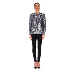 Joseph Sequin Zip-Up Hooded Cashmere Cardigan
