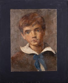 Antique Joseph Severn (1793–1879) - 1844 Oil, Blue Eyed Boy