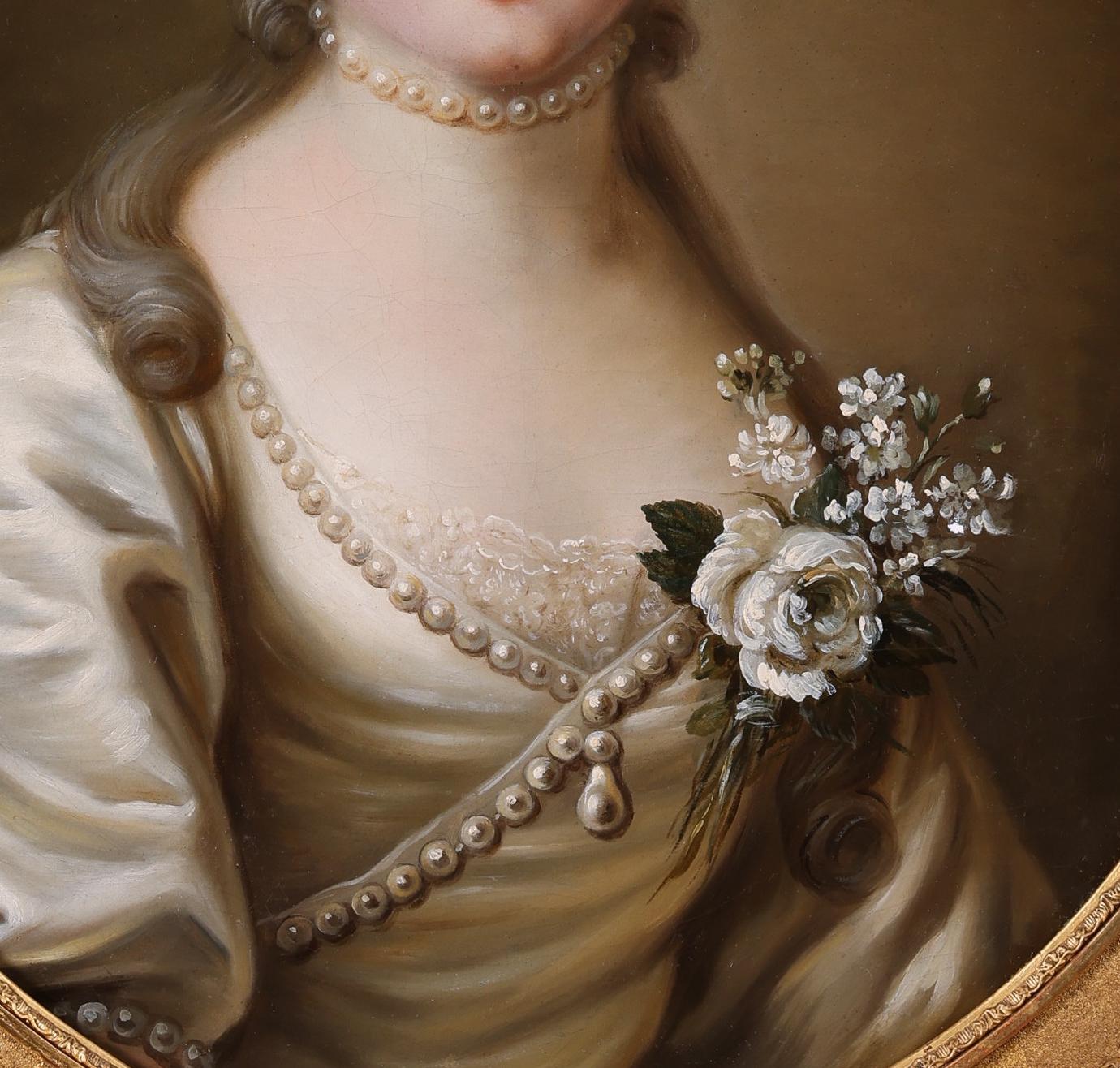 Portrait de la marquise de Lambert vers 1765 ; attribué à Joseph Duplessis, cadre raffiné 2