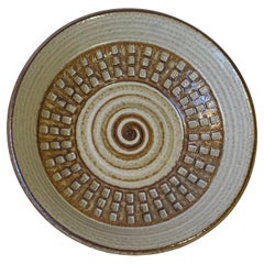Joseph Simon Danish Stoneware Bowl in Coffee Glaze for Søholm, 1960s