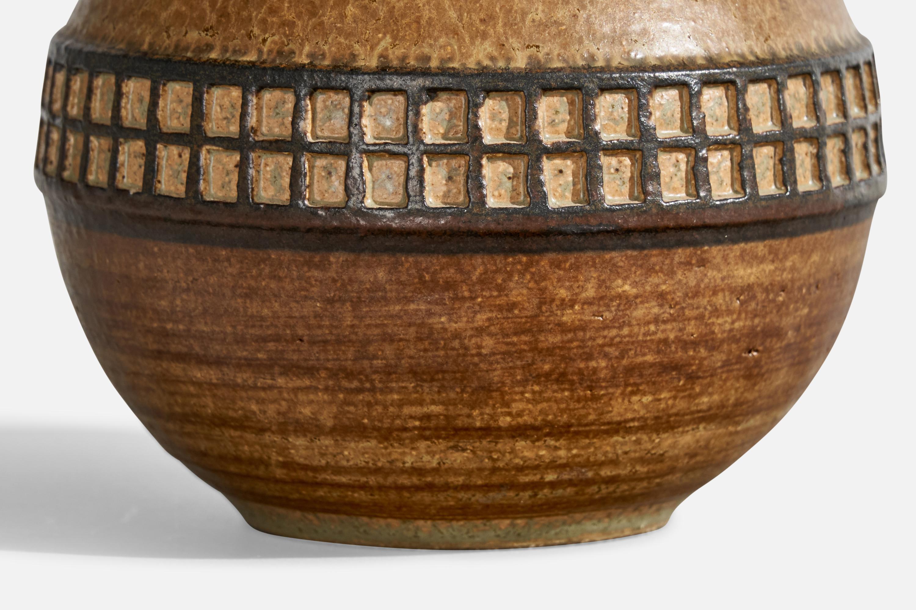 Metà XX secolo Joseph Simon, Vaso, Gres, Danimarca, anni '60 in vendita