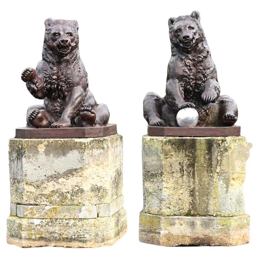 Joseph Simon Volmar (Berna, 1796-1865), Pareja de osos en hierro fundido en venta