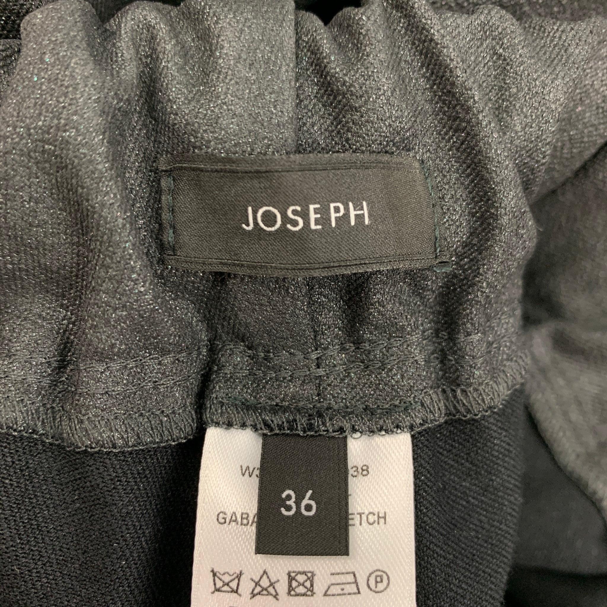 JOSEPH Size 0 Charcoal Viscose Blend Sparkly Leggings For Sale 2