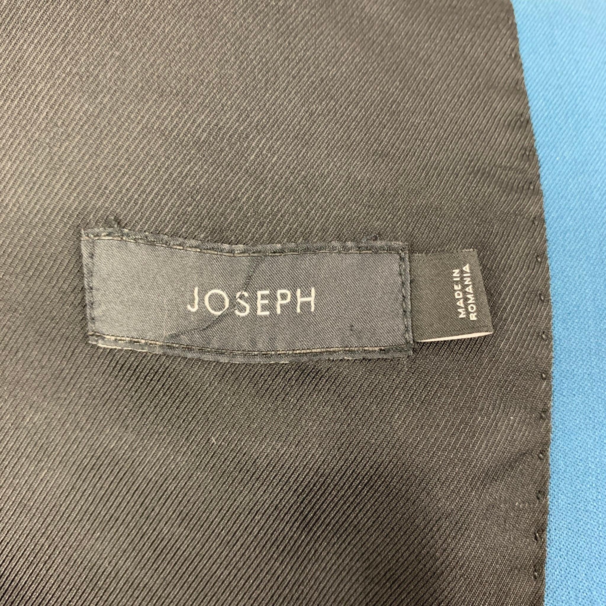 JOSEPH Größe 38 Teal Polyester Mischung Notch Revers Sport Mantel im Angebot 2
