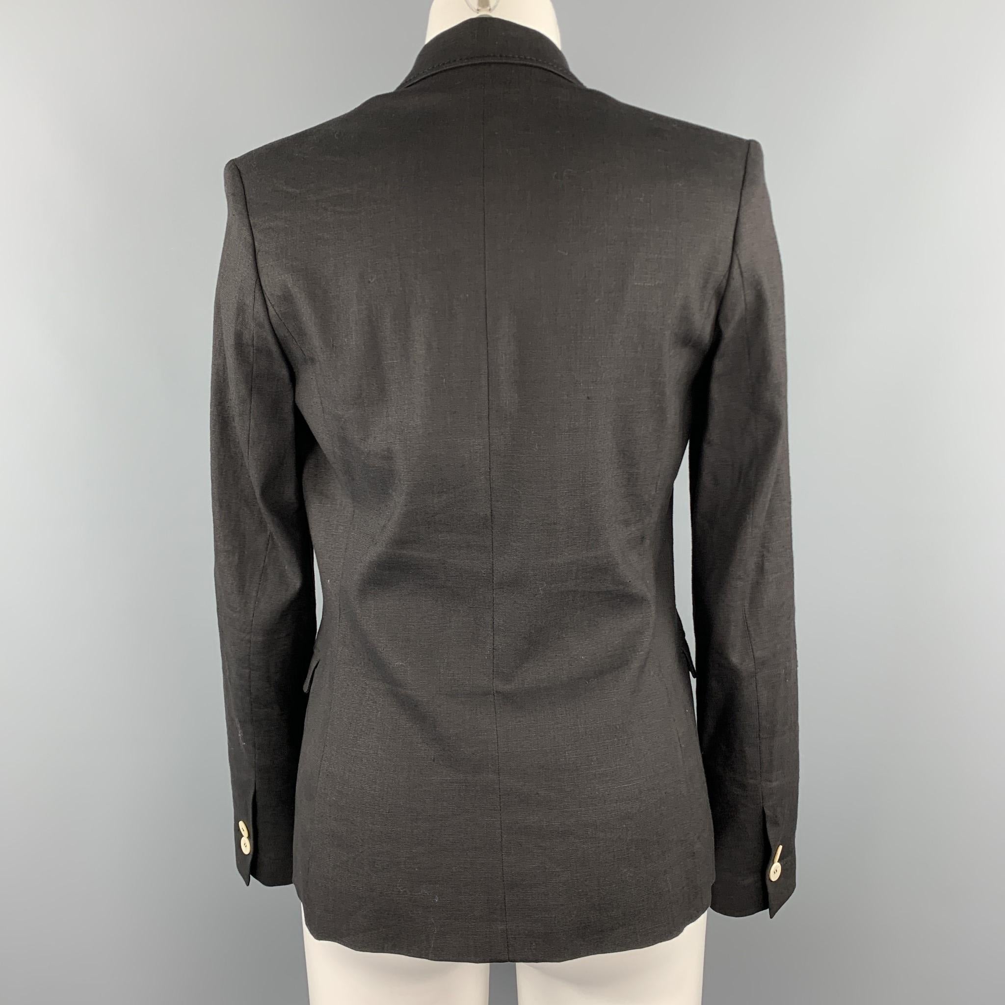 black linen blazer