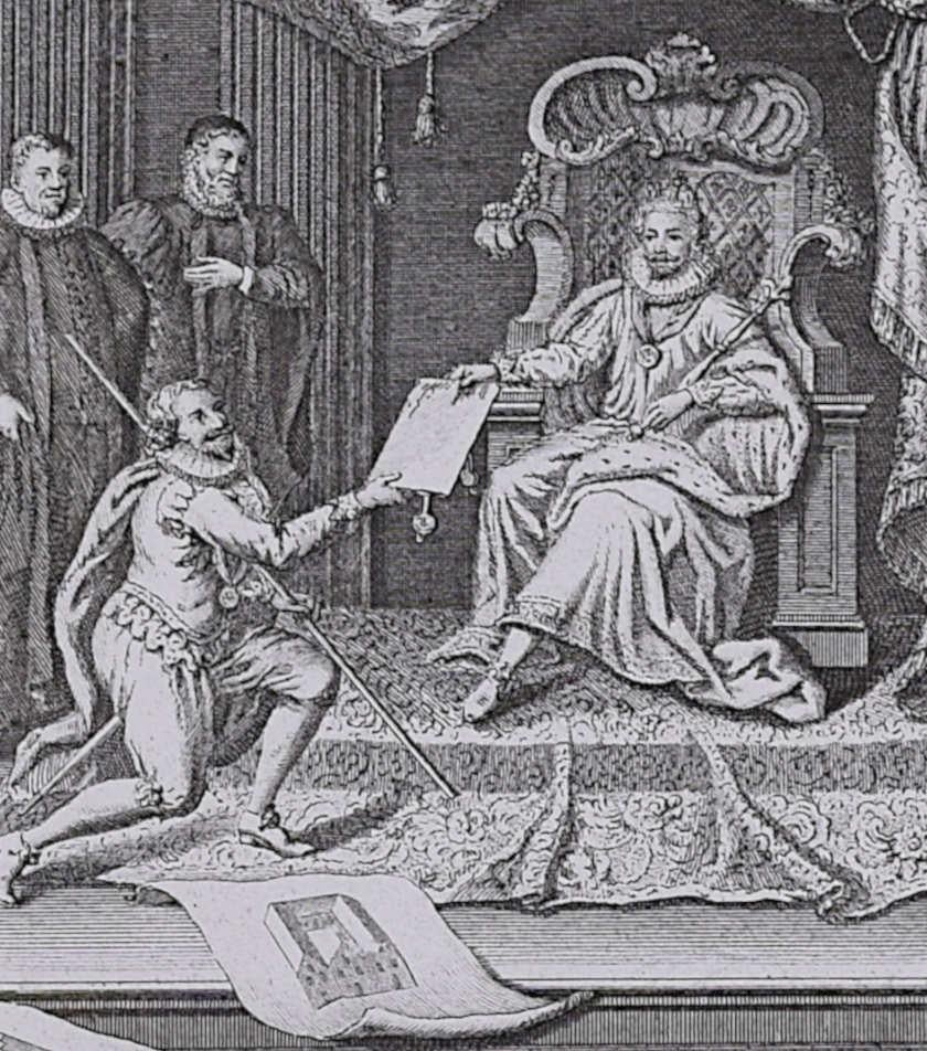 The Oxford Almanack 1744, engraving by Joseph Skelton after G Vertue For Sale 1