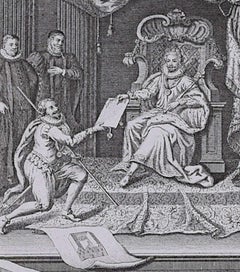 The Oxford Almanack 1744, engraving by Joseph Skelton after G Vertue