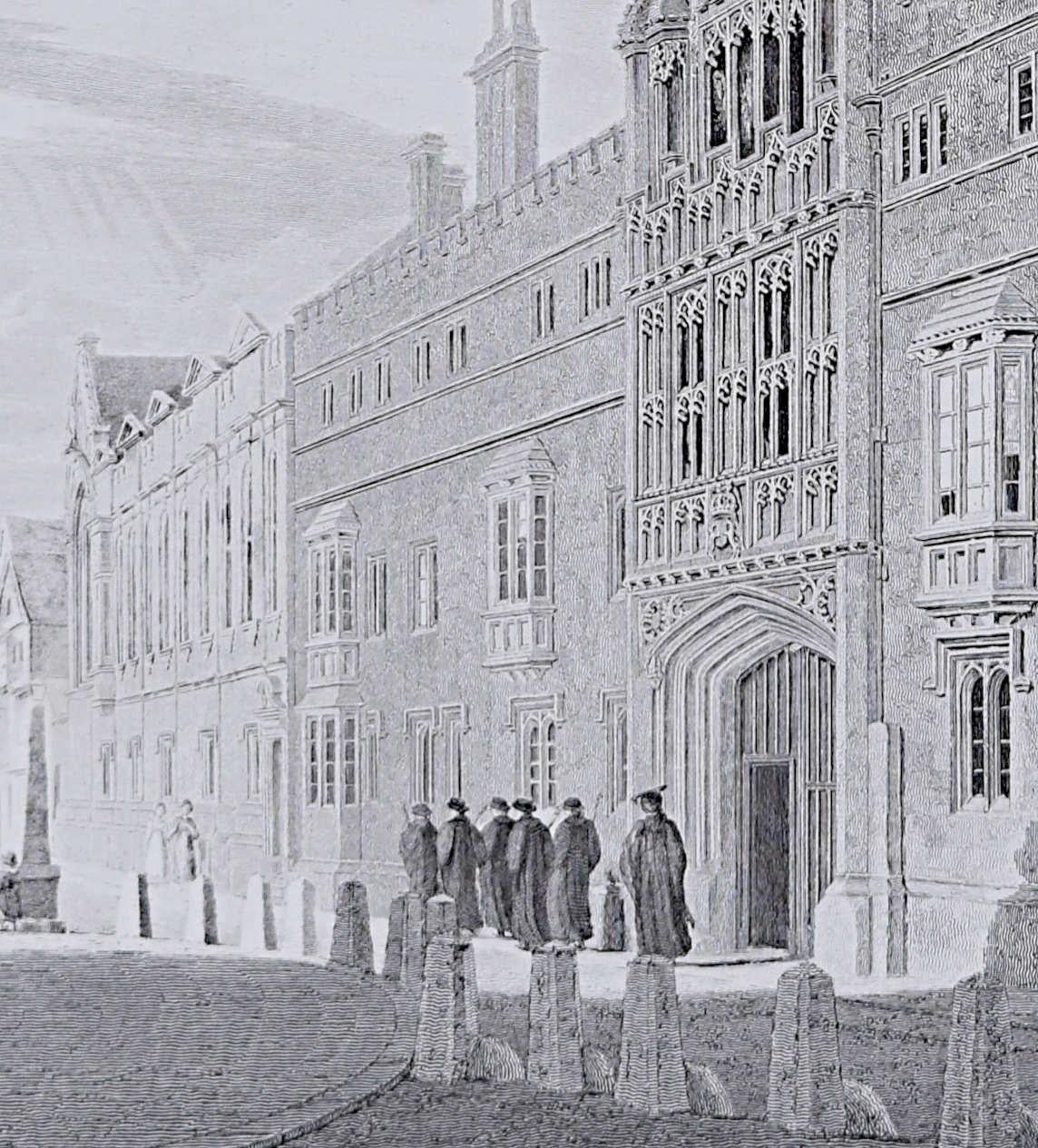 Brasenose College, Oxford and the Radcliffe Camera engraving by Joseph Skelton For Sale 1
