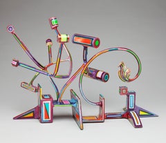 "Oga" colorful abstract sculpture