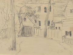 „Garage in Provincetown“ Joseph Solman, Stadtlandschaft des expressionistischen Künstlers