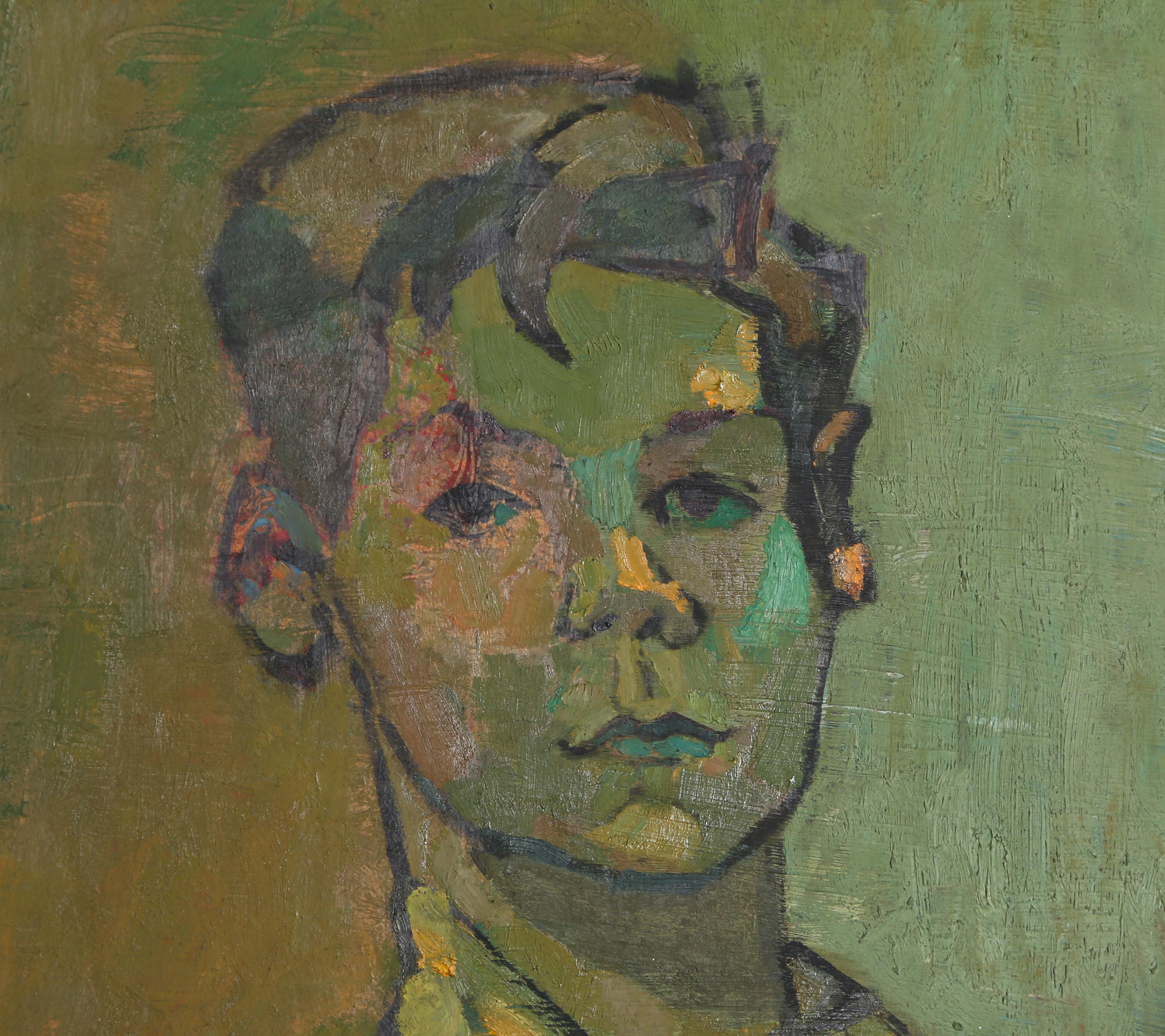 John Begg Jr., expressionistisches Porträt von Joseph Solman im Angebot 1