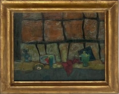 Estudio Interior Mediados del Siglo XX Escena Americana Moderna WPA Naturaleza Muerta Realismo