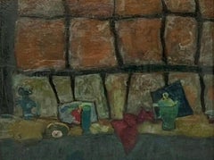 Studio Interior Mid 20th Century American Scene Modern WPA Still Life Realism