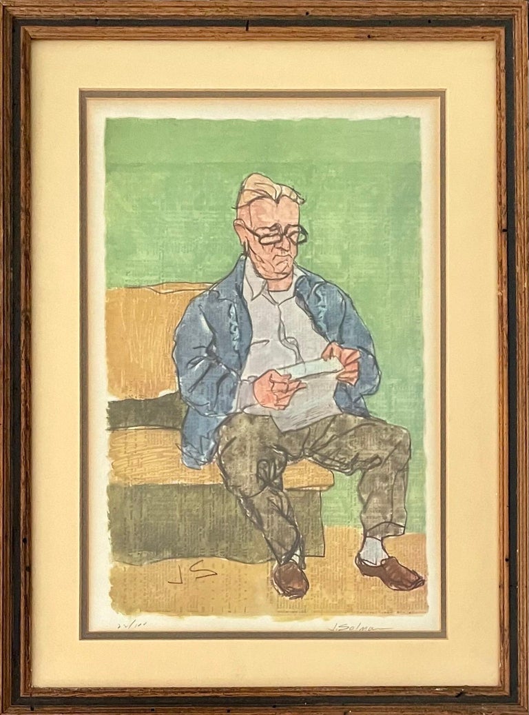 Joseph Solman „Joseph Solman Lithographie New York City Subway Große