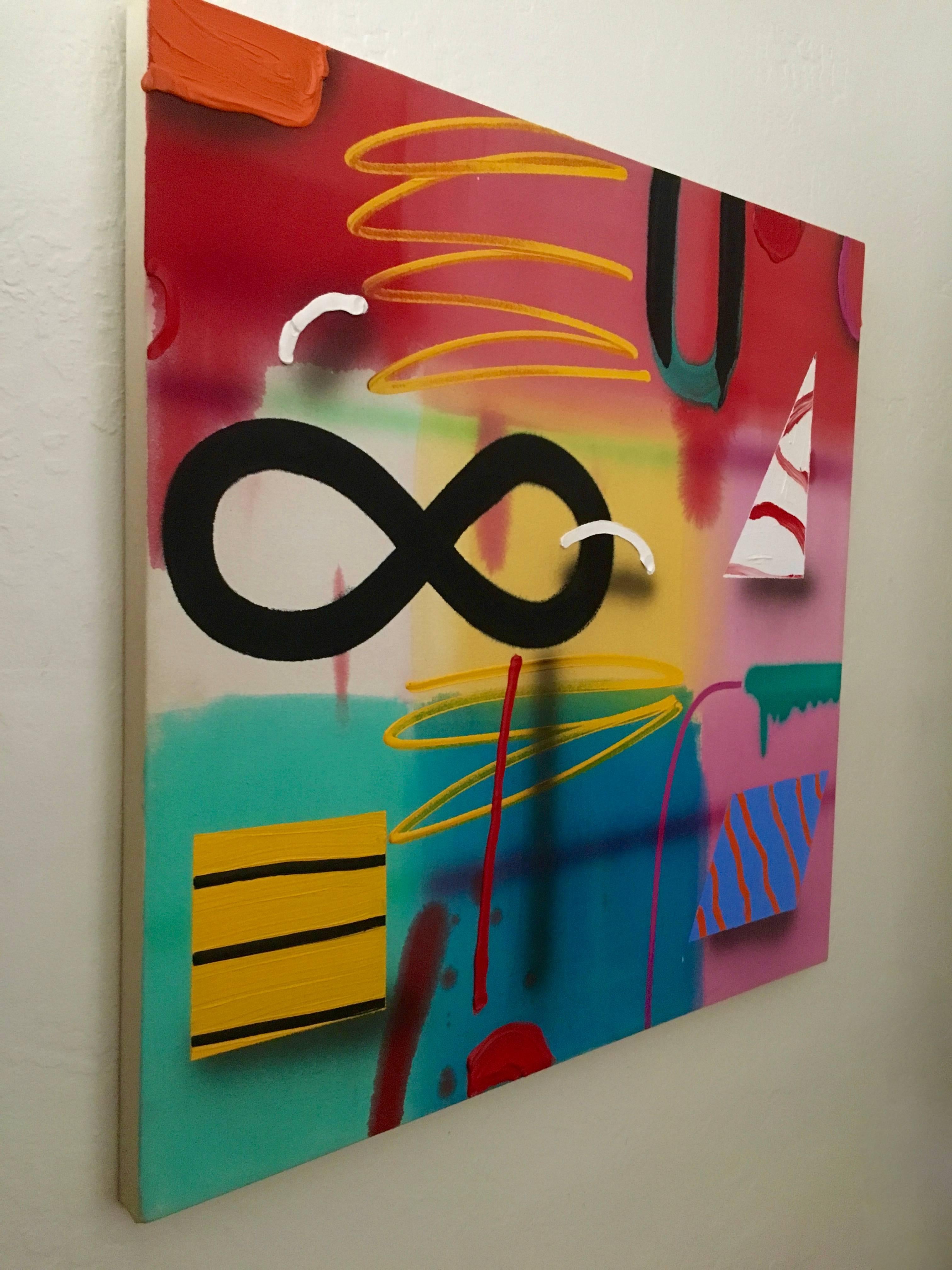 Ohne Titel, East Village Graffiti-Kunst – Painting von Joseph Stabilito