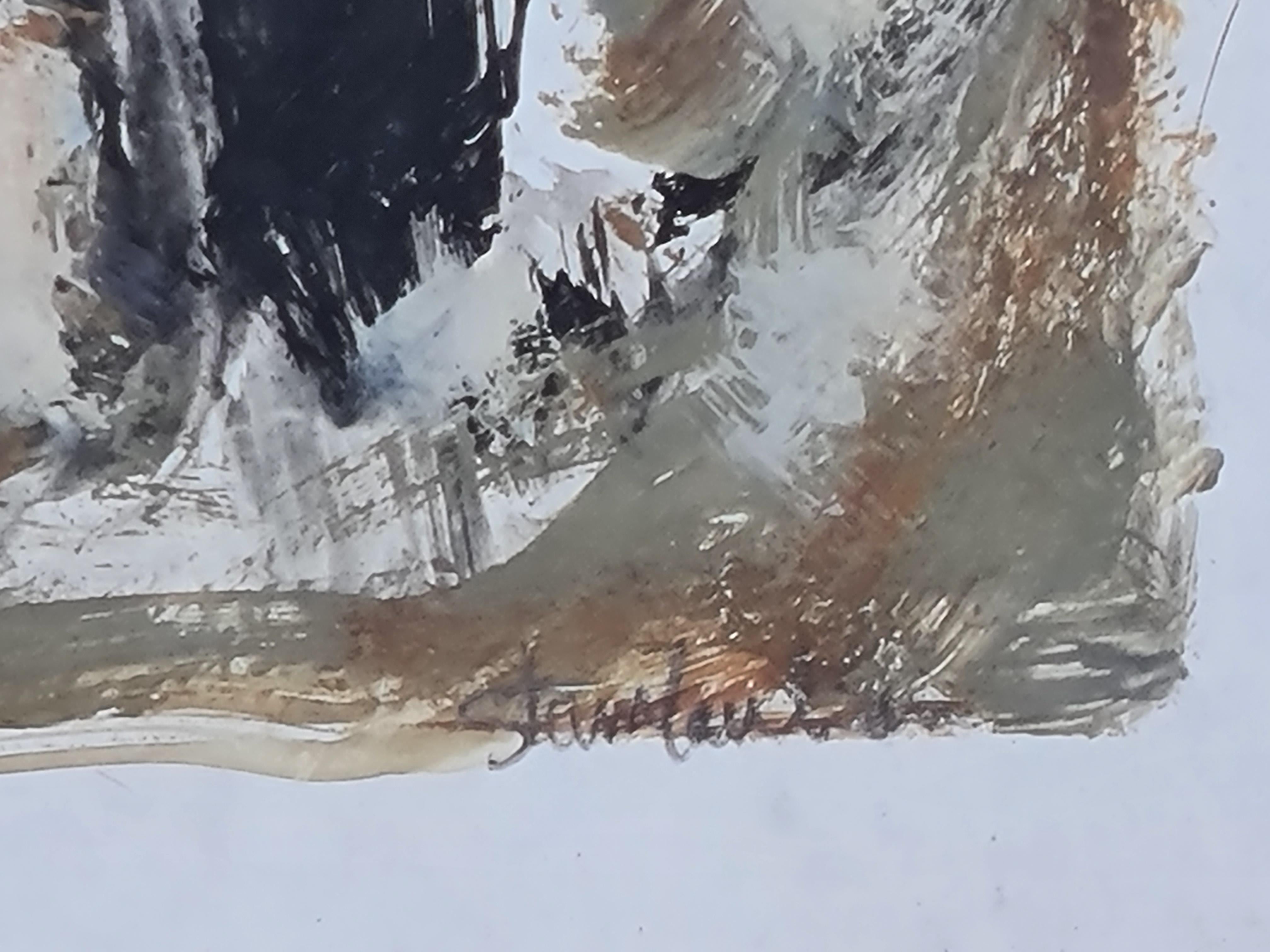Französisches expressionistisches Gemälde, 